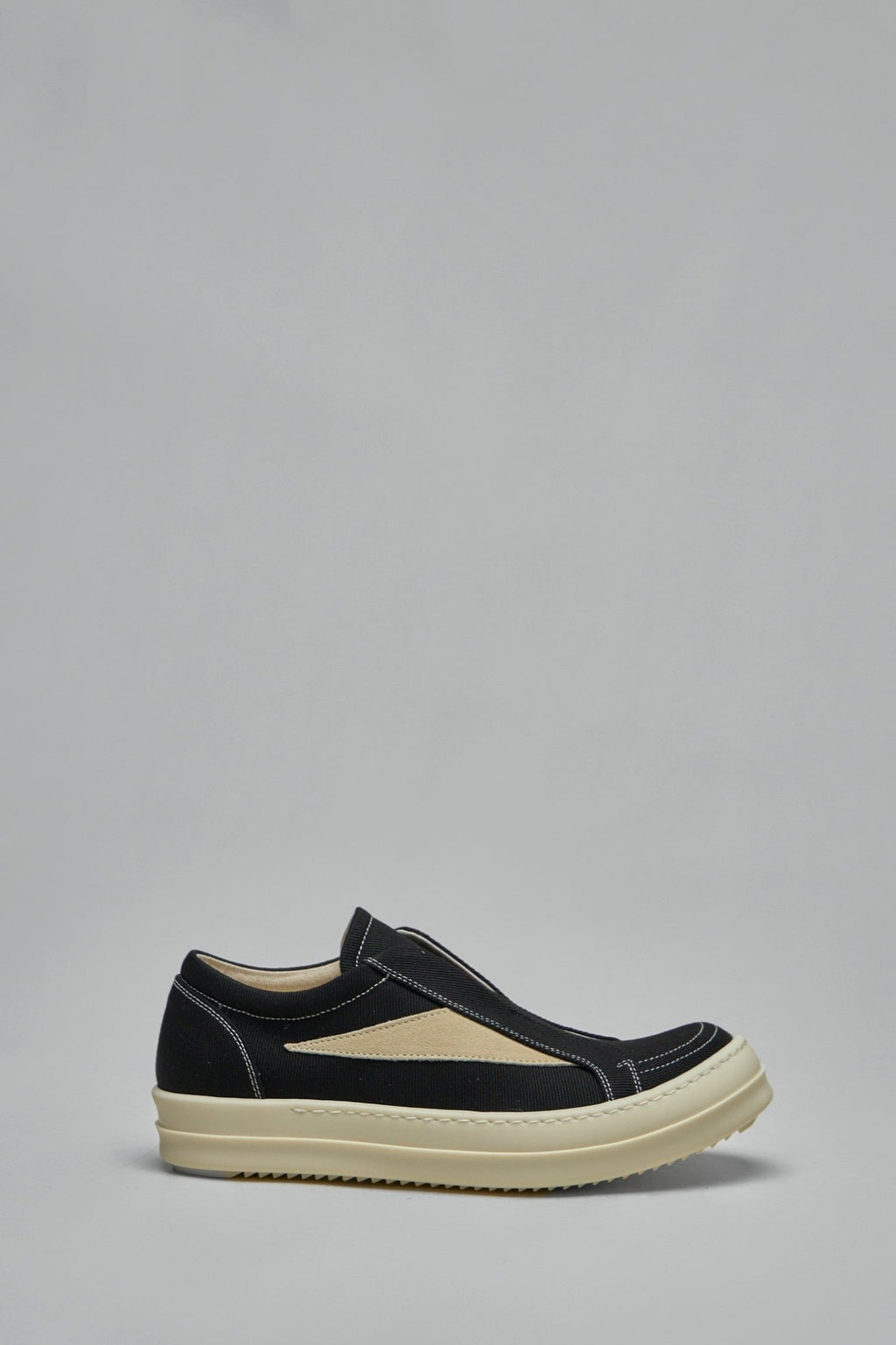 Rick Owens DRKSHDW - Overdyed Denim Suede Laceless Vintage Sneakers - LABELS