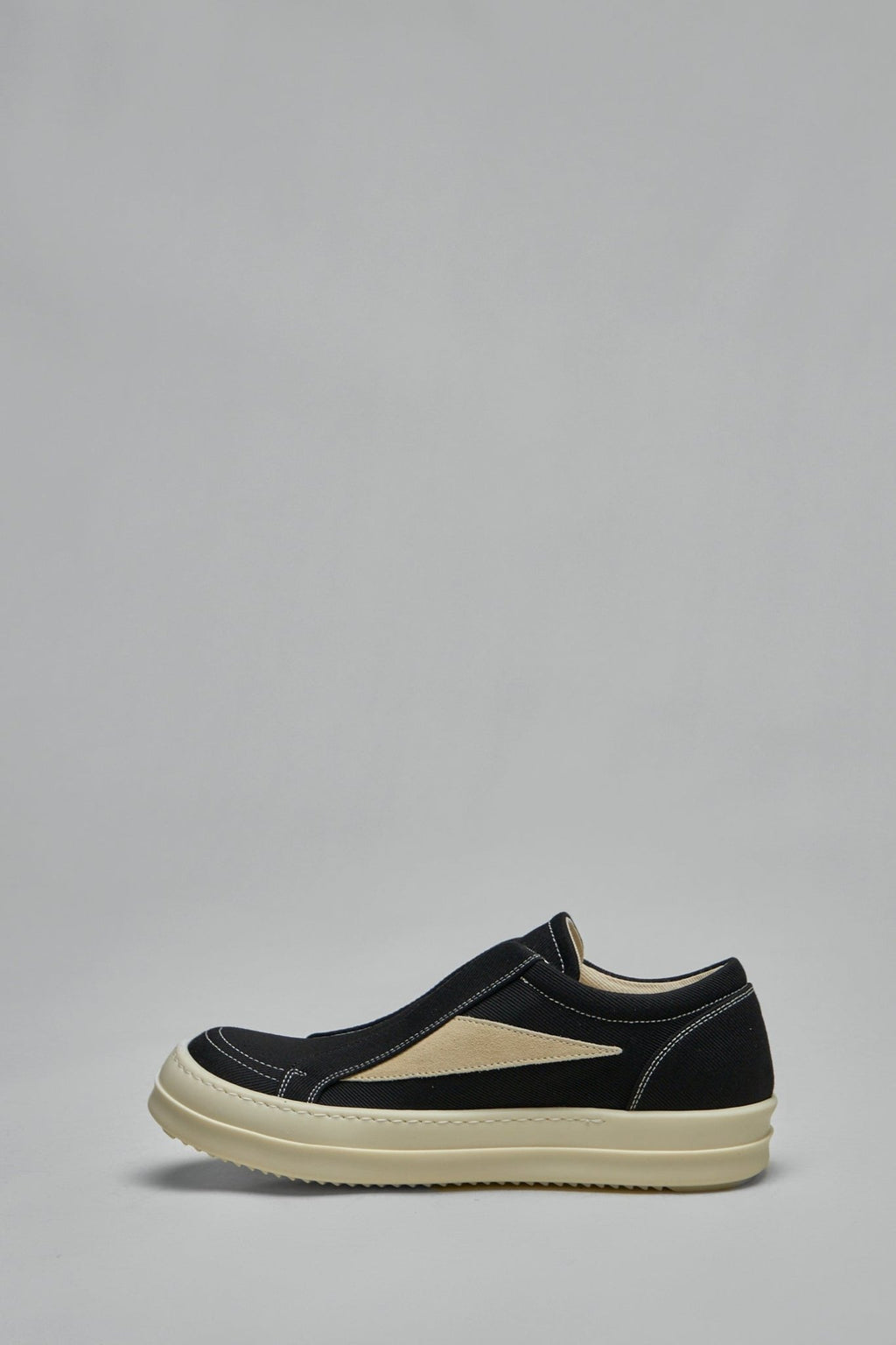 Rick Owens DRKSHDW - Overdyed Denim Suede Laceless Vintage Sneakers - LABELS