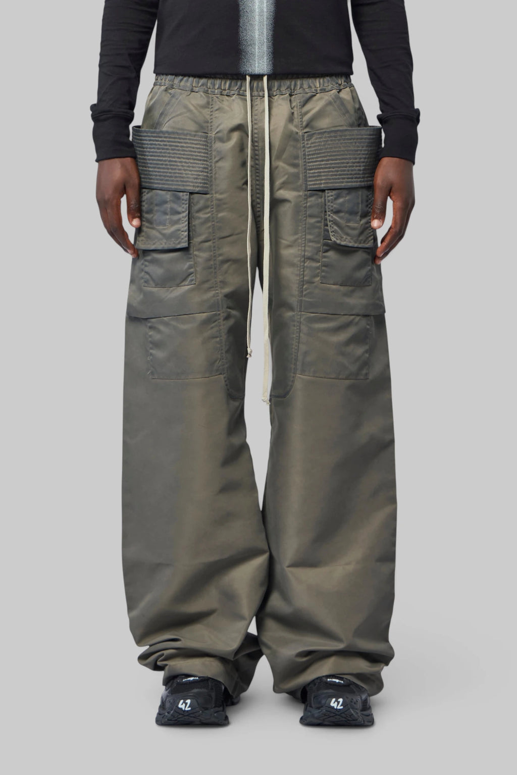 Rick Owens DRKSHDW - Pantaloni - Creatch Wide Cargo Drawstring - LABELS