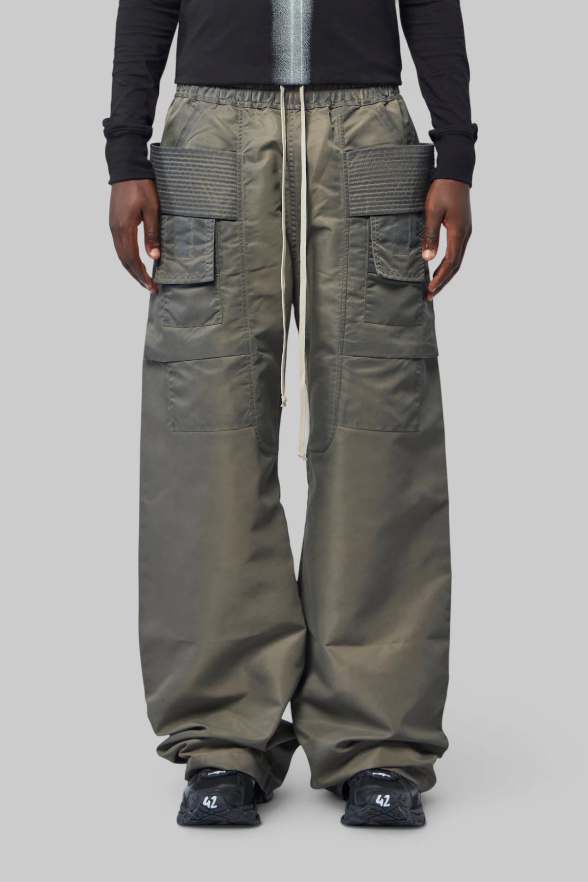 Rick Owens DRKSHDW - Pantaloni - Creatch Wide Cargo Drawstring - LABELS