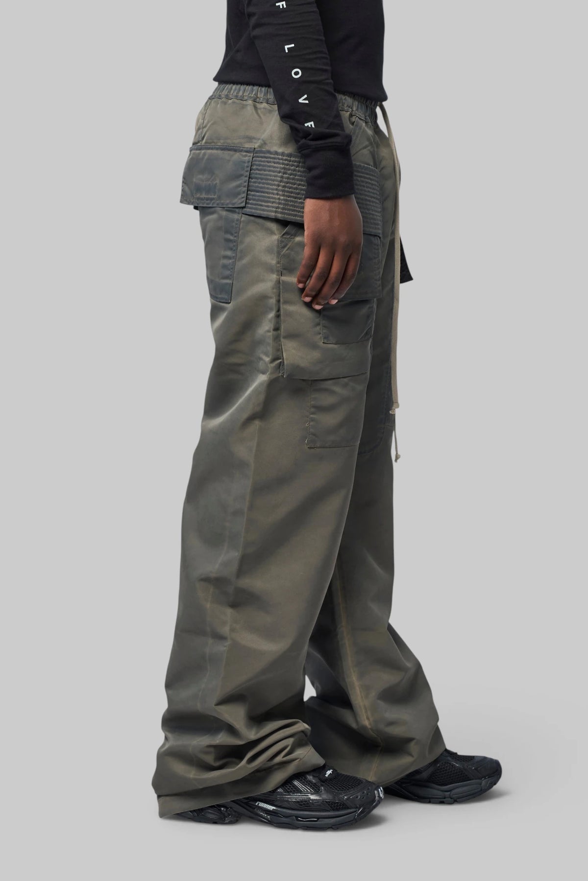 Rick Owens DRKSHDW - Pantaloni - Creatch Wide Cargo Drawstring - LABELS