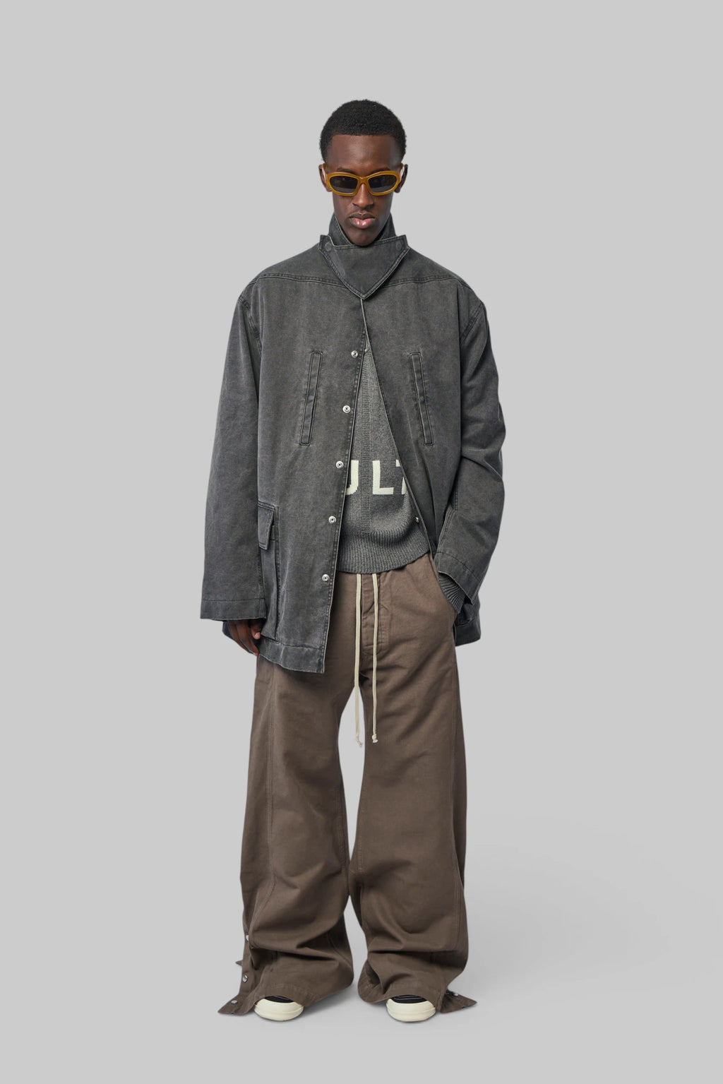 Rick Owens DRKSHDW - Pantaloni - Wide Pusher - LABELS