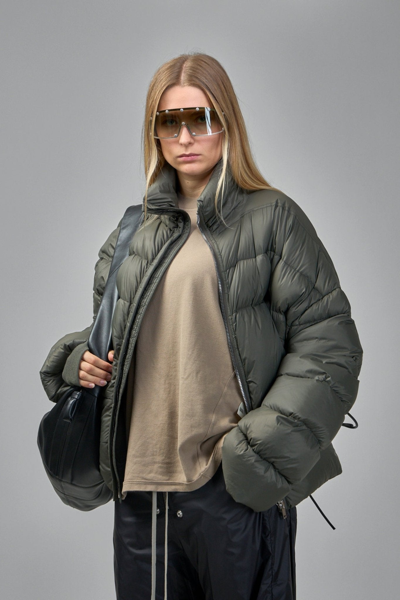 Rick Owens DRKSHDW - Short - Sleeve Draped - Hem Top - LABELS