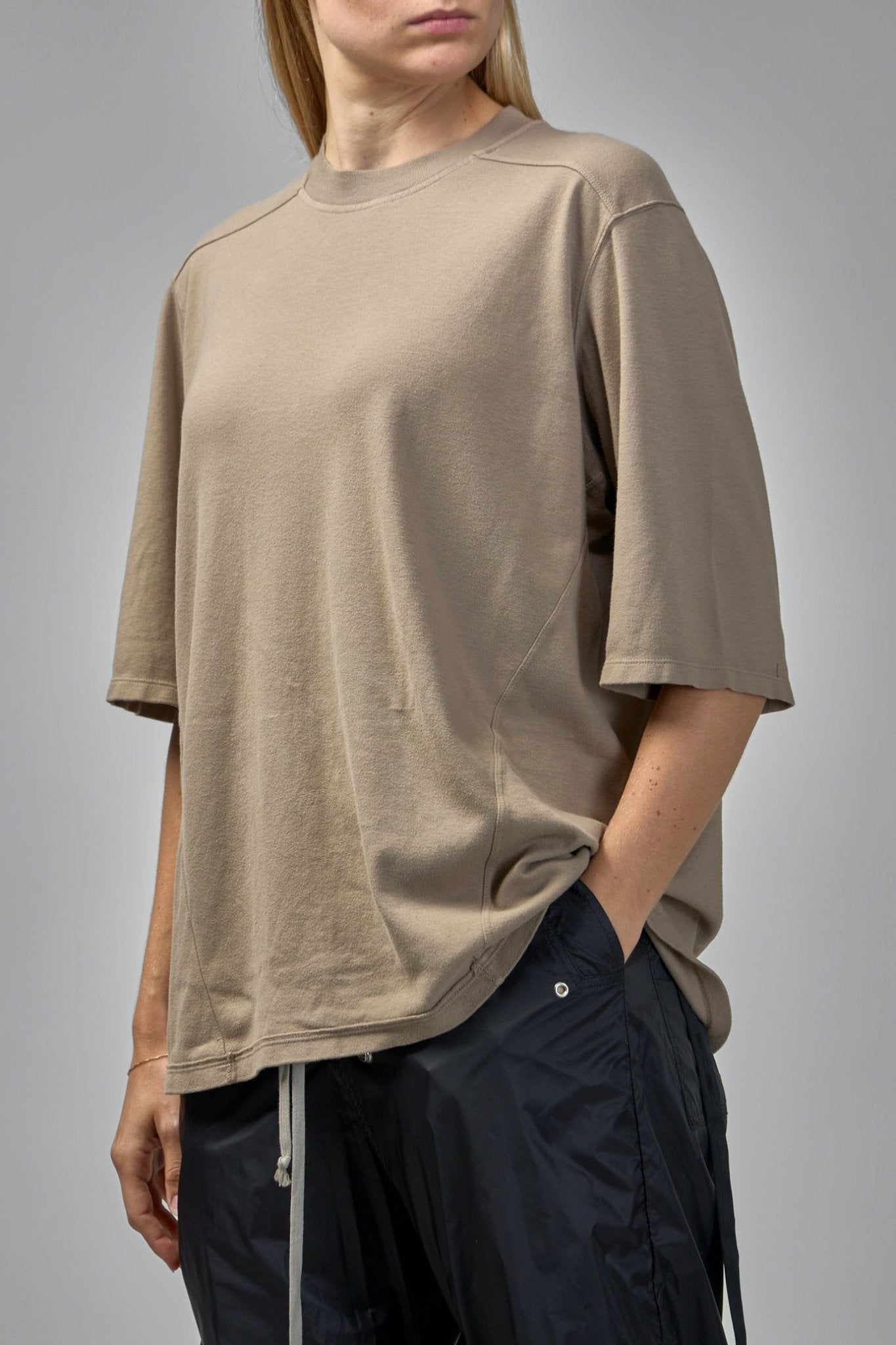 Rick Owens DRKSHDW - Short - Sleeve Draped - Hem Top - LABELS