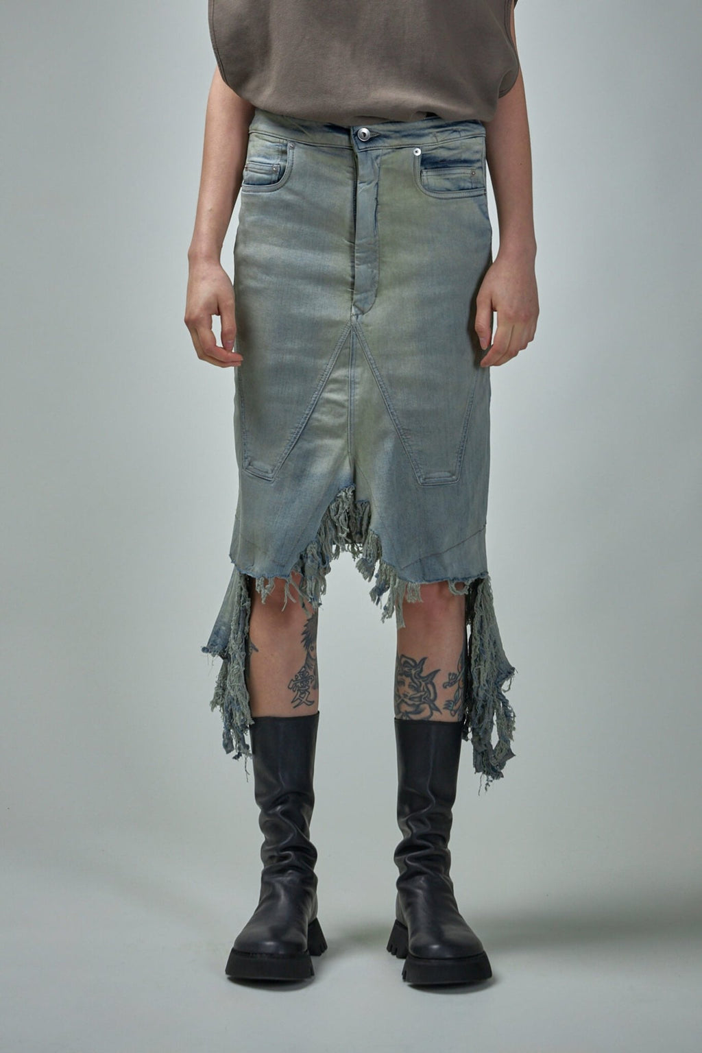 Rick Owens DRKSHDW - Slivered Skirt - LABELS