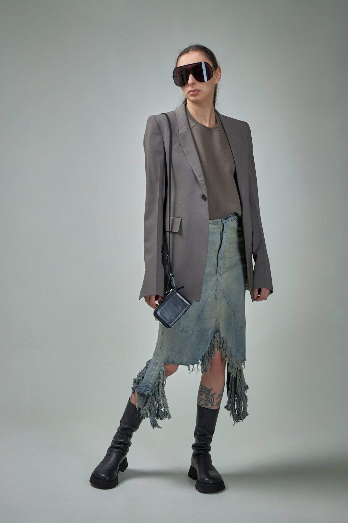 Rick Owens DRKSHDW Midi Skirts - Slivered Design – LABELS