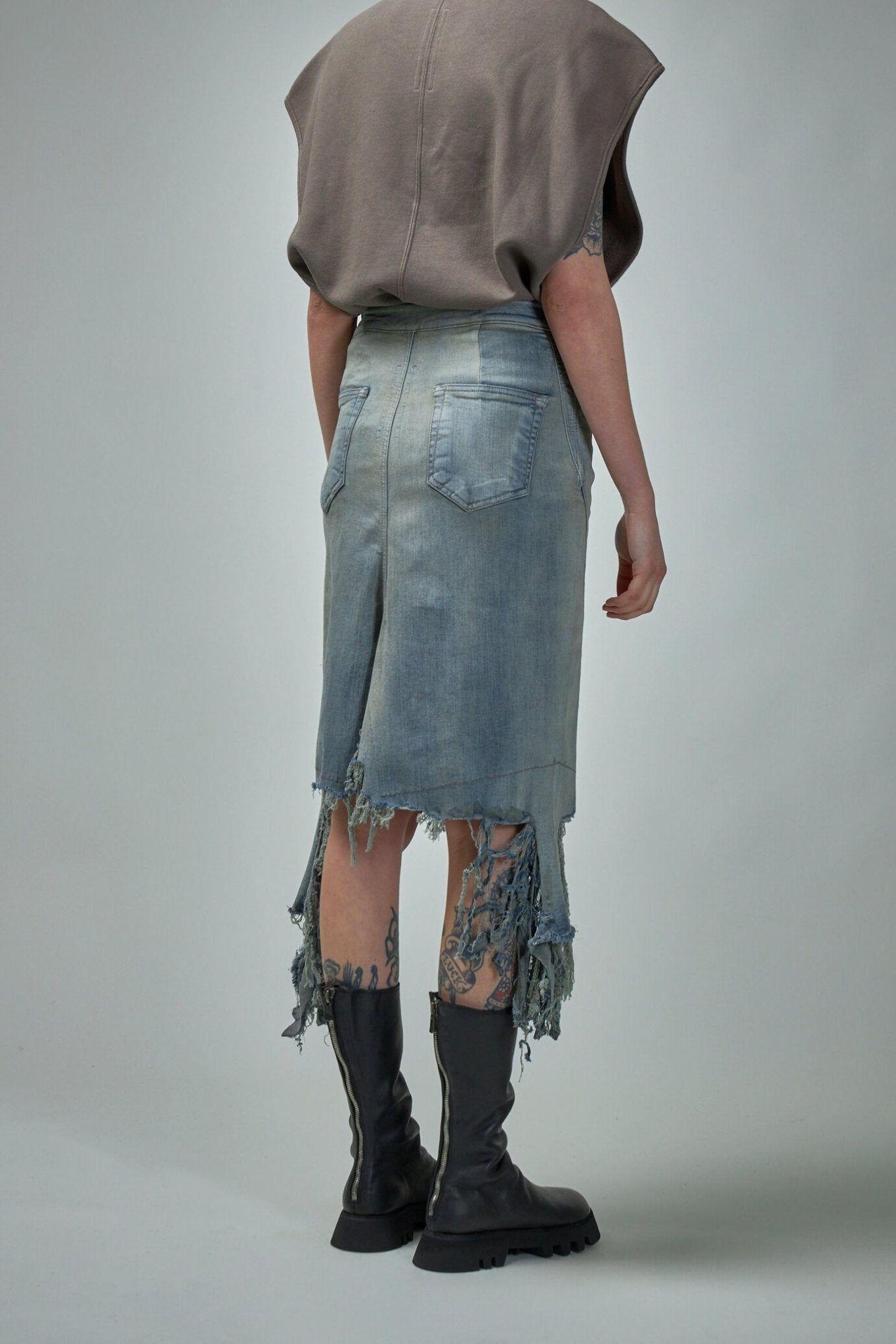 Rick Owens DRKSHDW - Slivered Skirt - LABELS