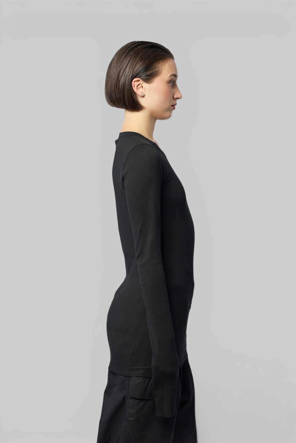 Rick Owens DRKSHDW - T-shirt - Basic LS T - LABELS