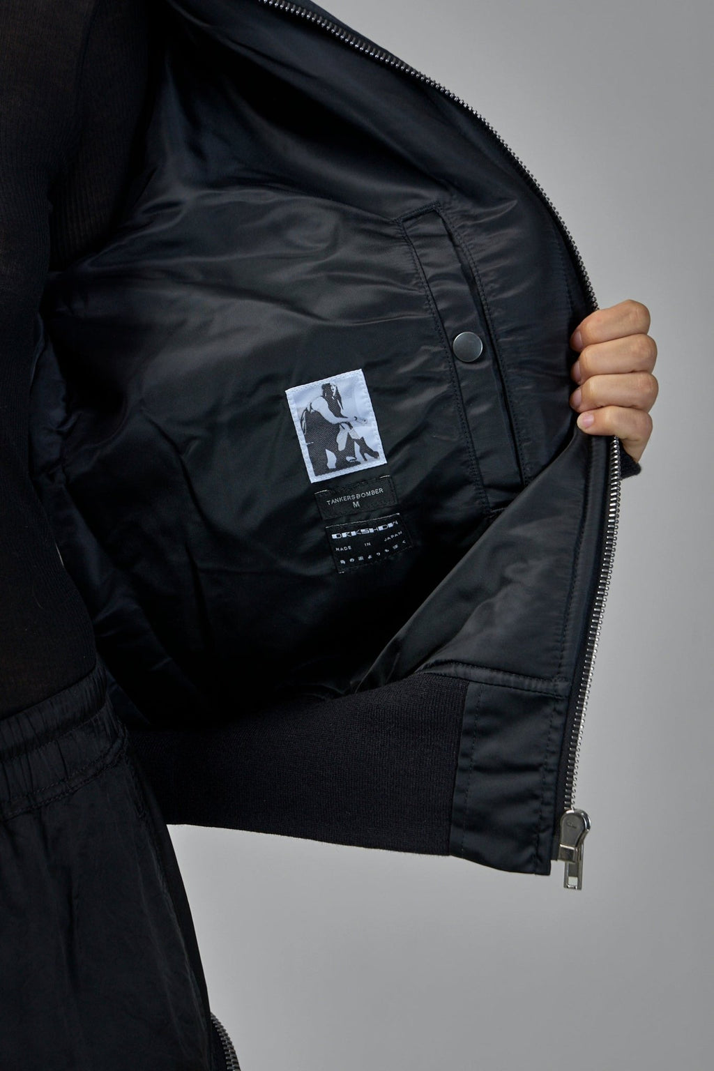 Rick Owens DRKSHDW - Woven Padded Bomber Tankers Flight - LABELS