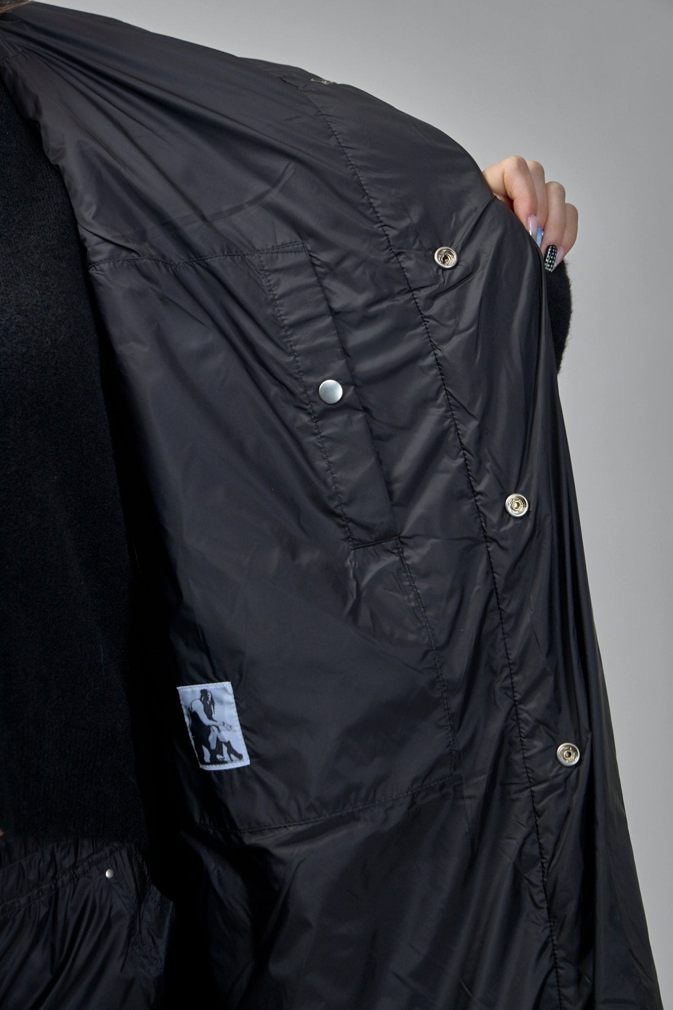 Rick Owens DRKSHDW - Woven Sleeveless Padded Coat – hooded liner - LABELS