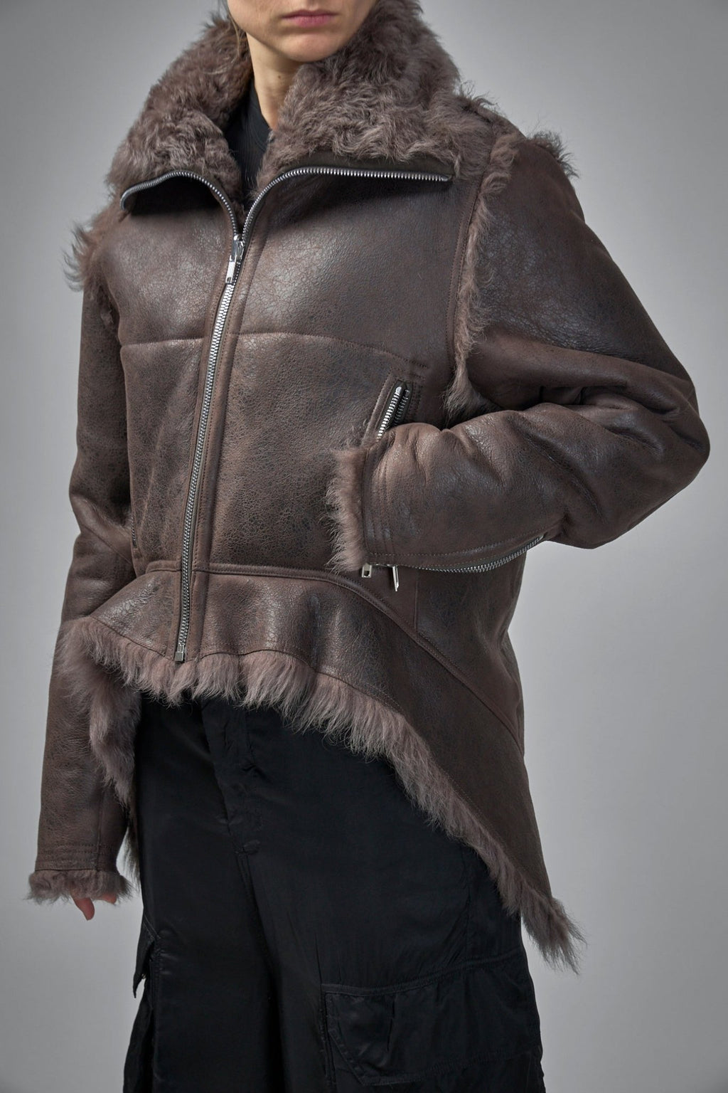 Rick Owens - Exploder Shearling Real Fur Jacket - LABELS