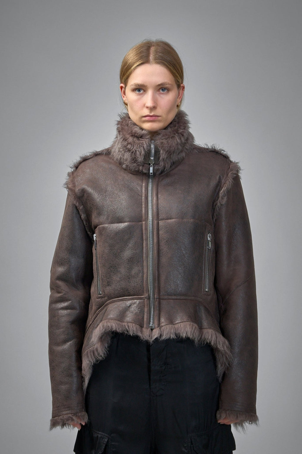 Rick Owens - Exploder Shearling Real Fur Jacket - LABELS