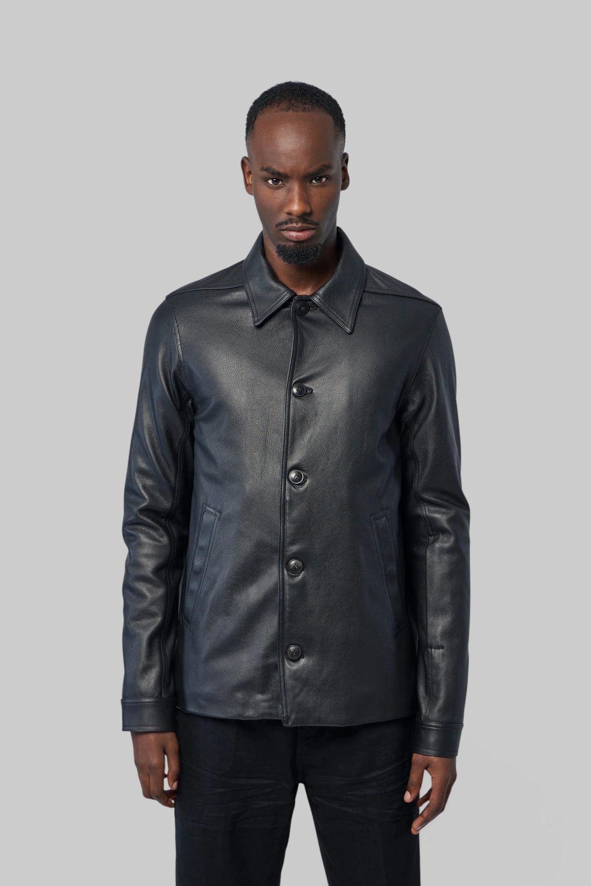 Rick Owens - Giacca In Pelle Imbottita - Buttoned Brad Jk - LABELS