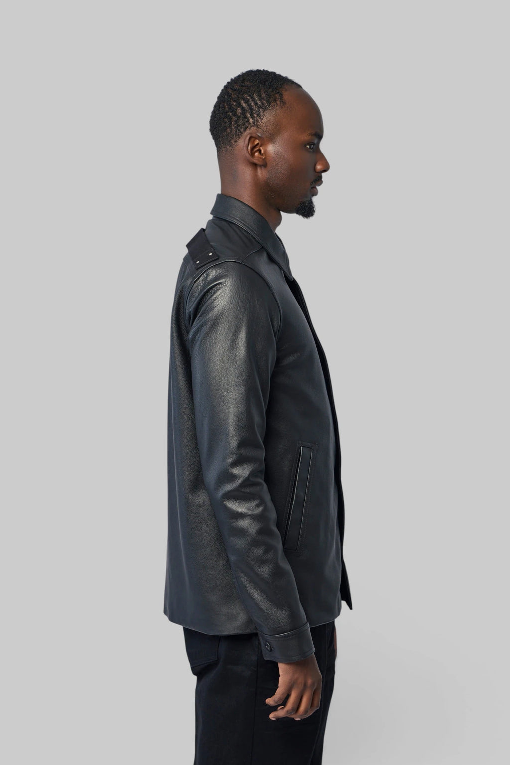 Rick Owens - Giacca In Pelle Imbottita - Buttoned Brad Jk - LABELS