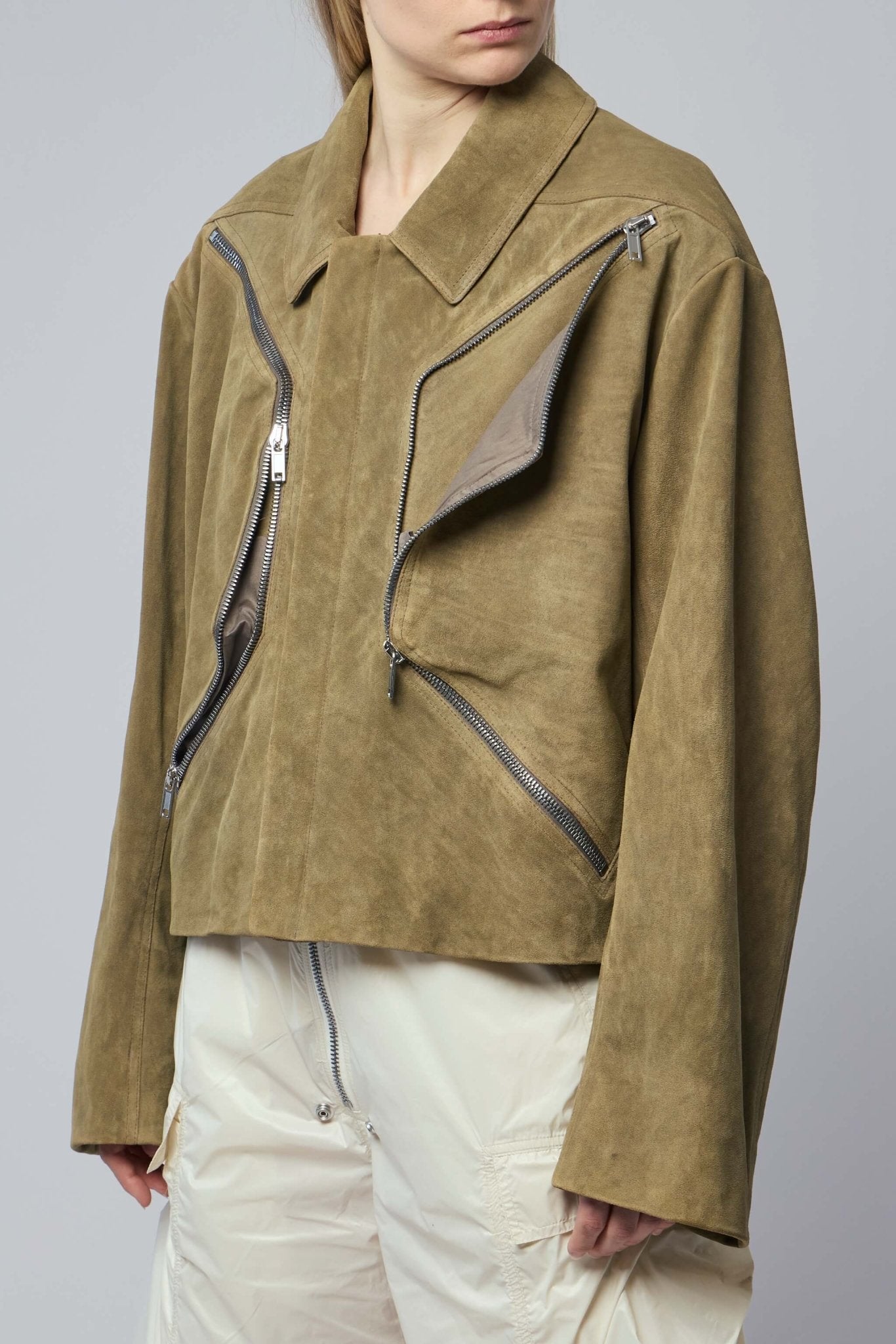 Rick Owens - Heizer Mac Leather Jacket - LABELS