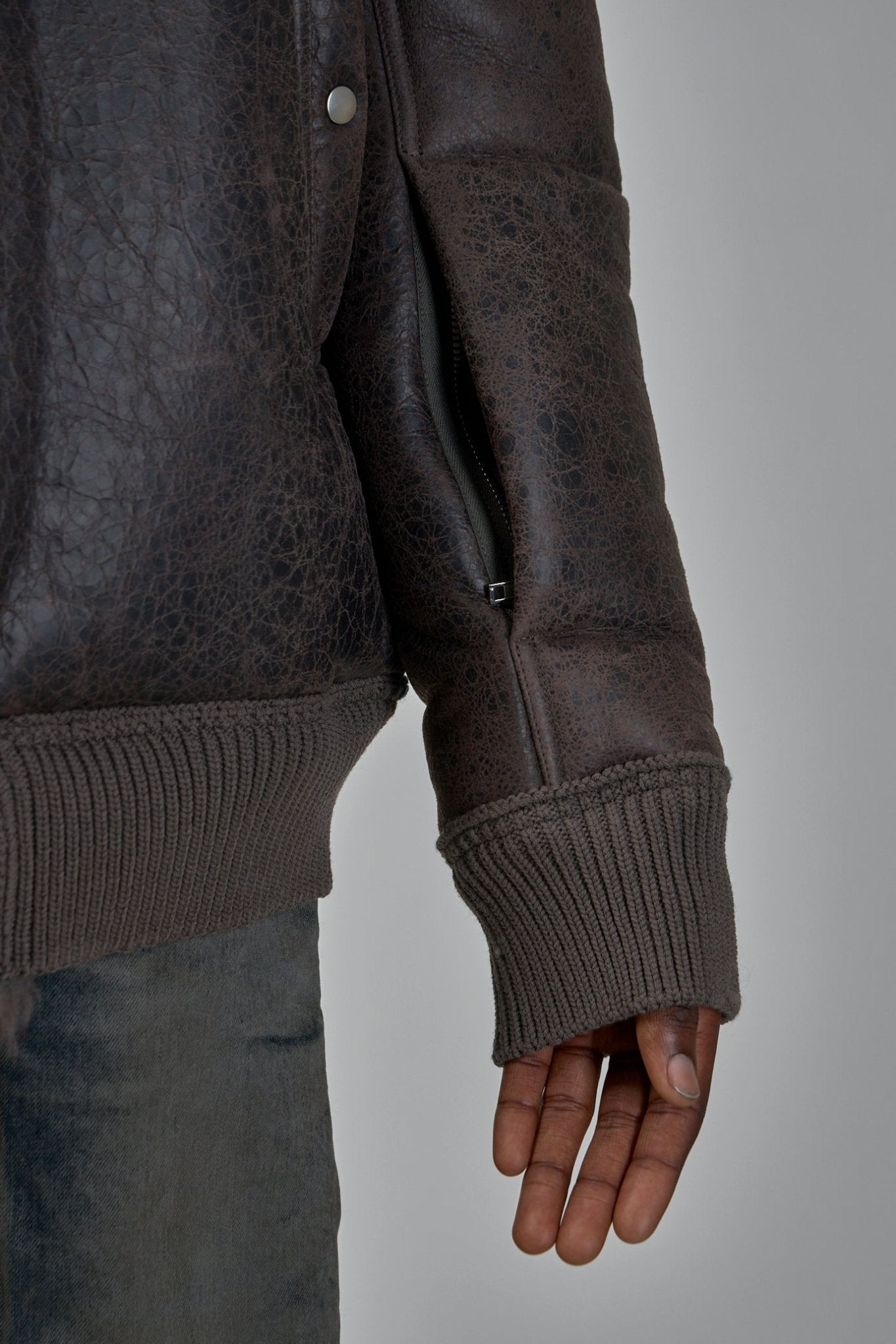 Rick Owens - Hollywood Flight Shearling Real Fur Bomber Jacket - LABELS