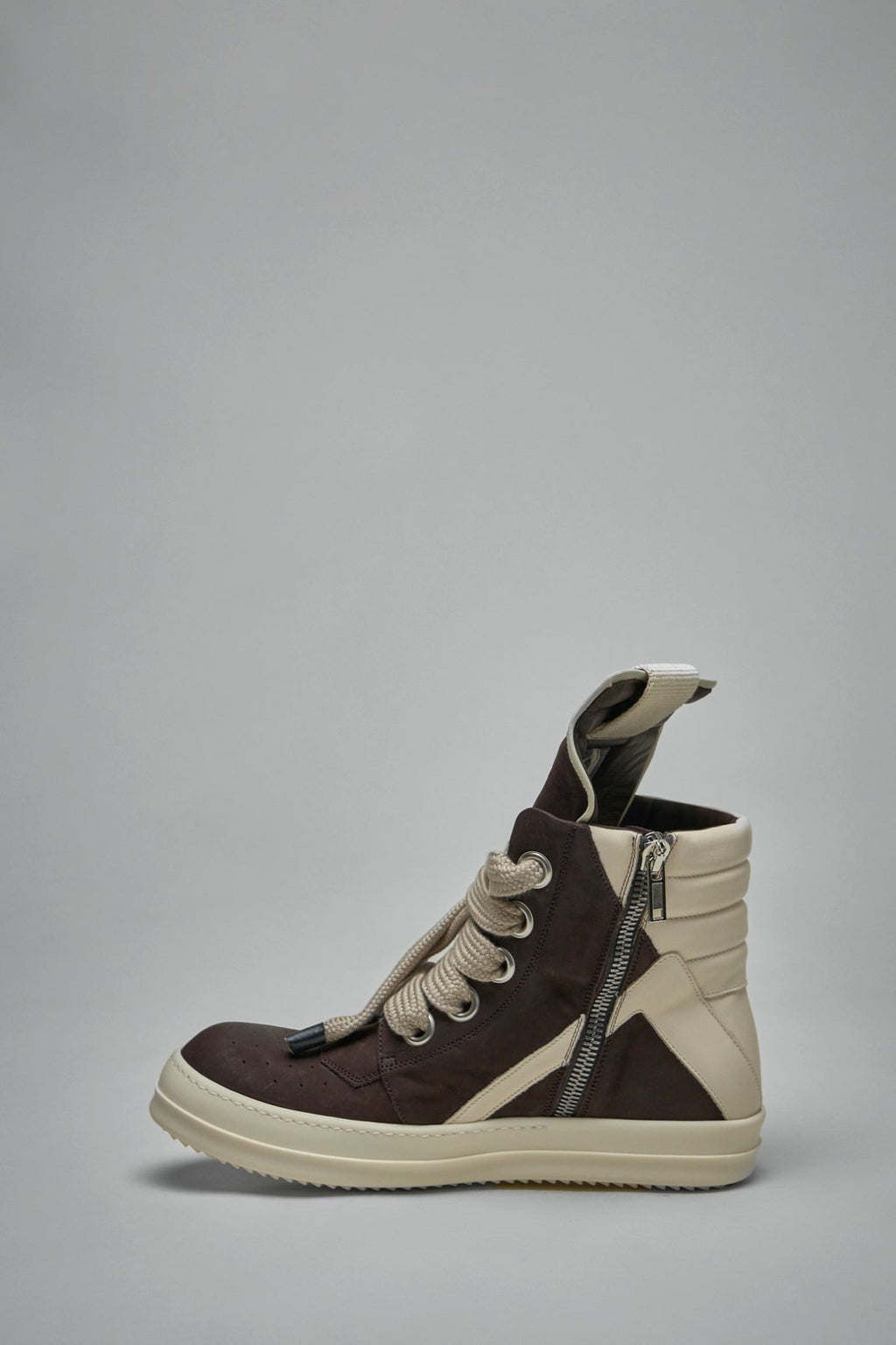 Rick Owens - Jumbolace Geobasket Leather Shoes - LABELS