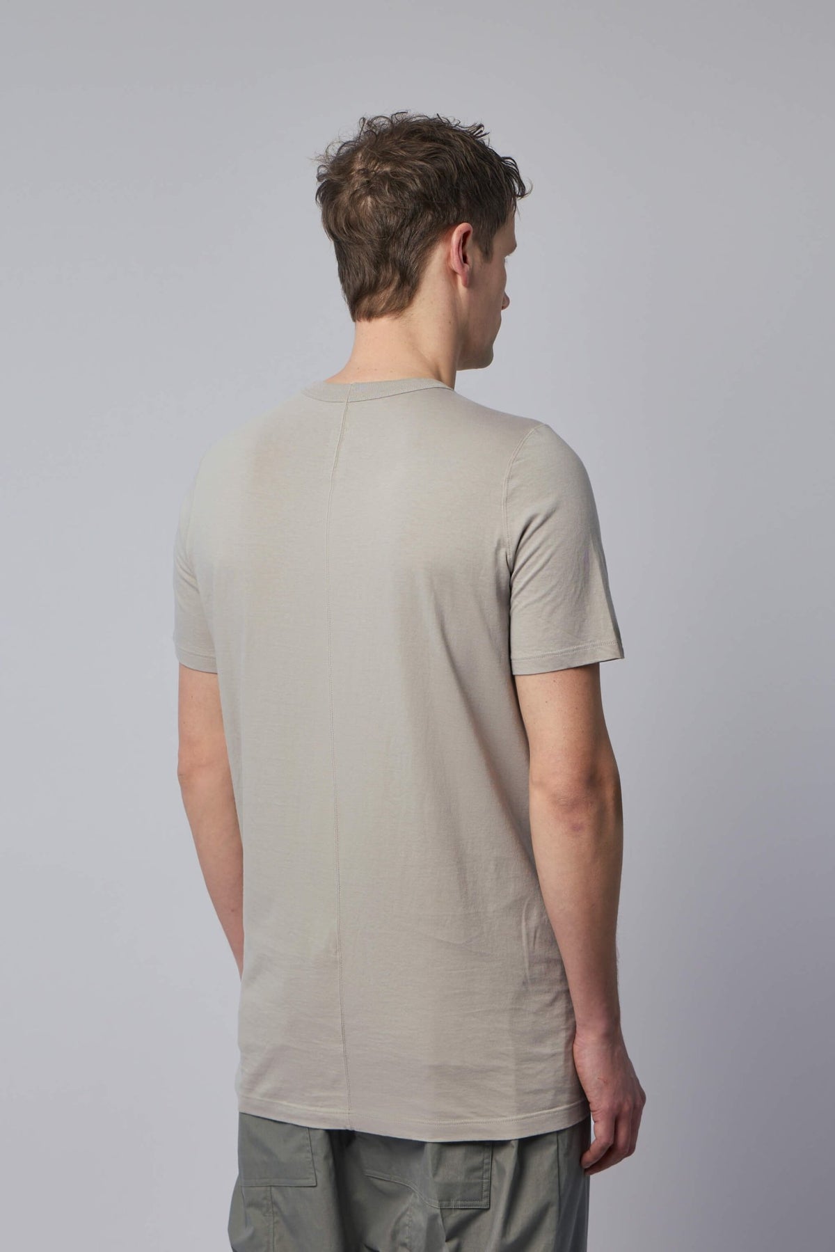 Rick Owens t-shirt fabric detail showcasing premium cotton construction