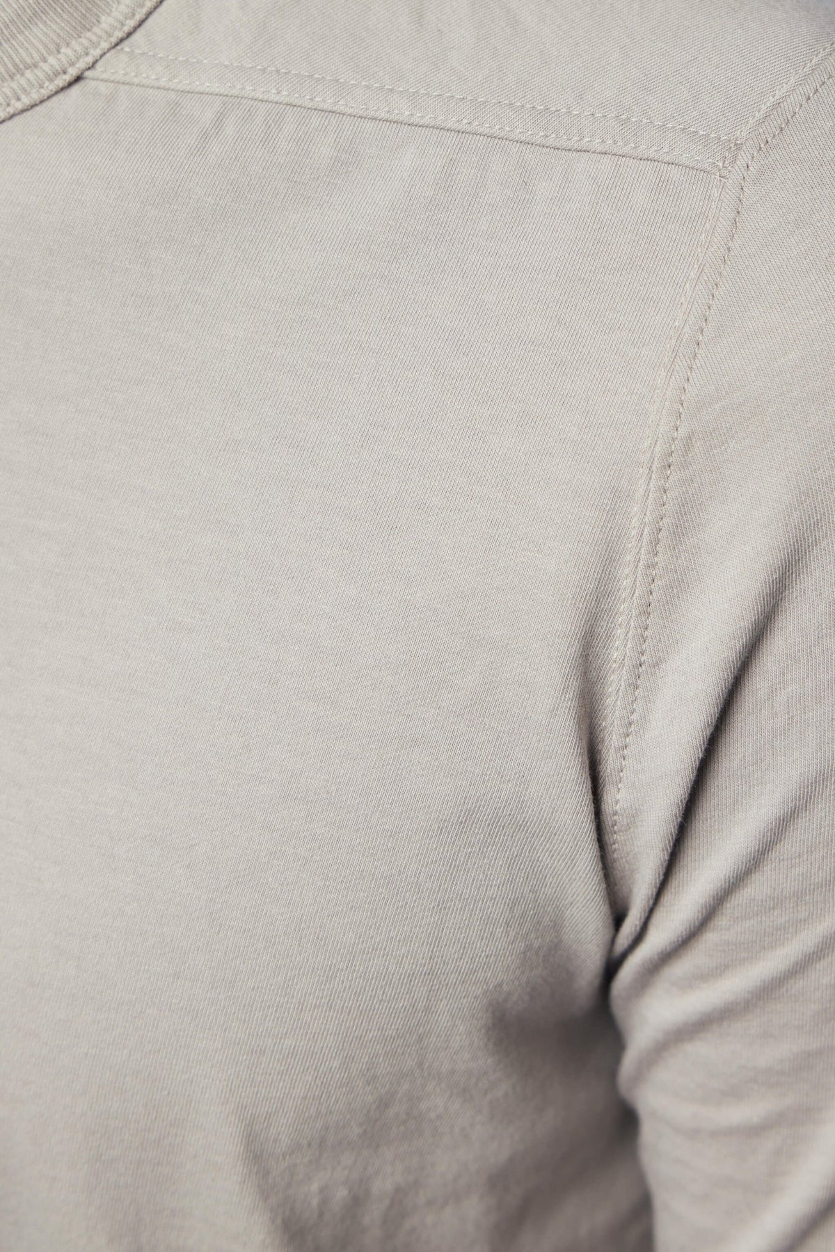 Back view of Rick Owens Level T t-shirt showing straight hem design