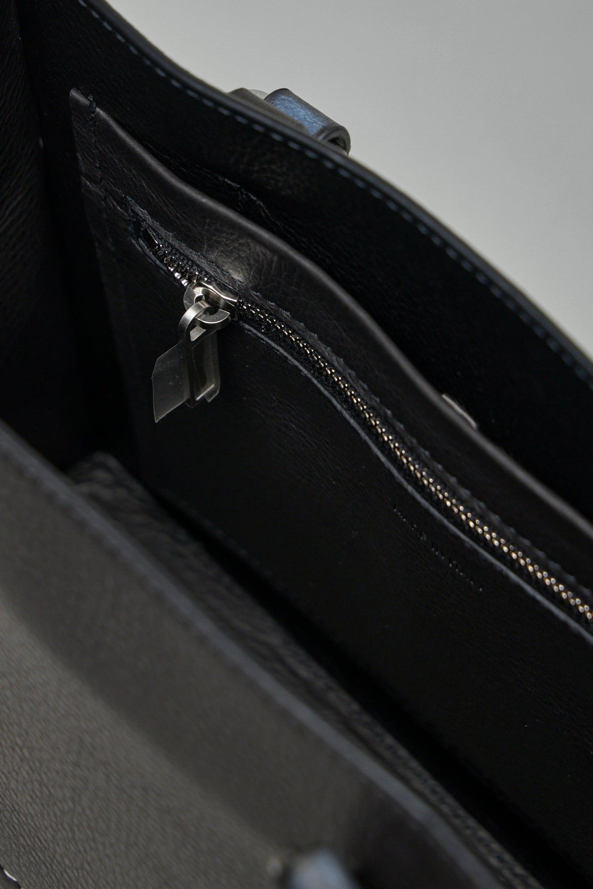 Rick Owens Mini Edith bag styled with minimalist outfit
