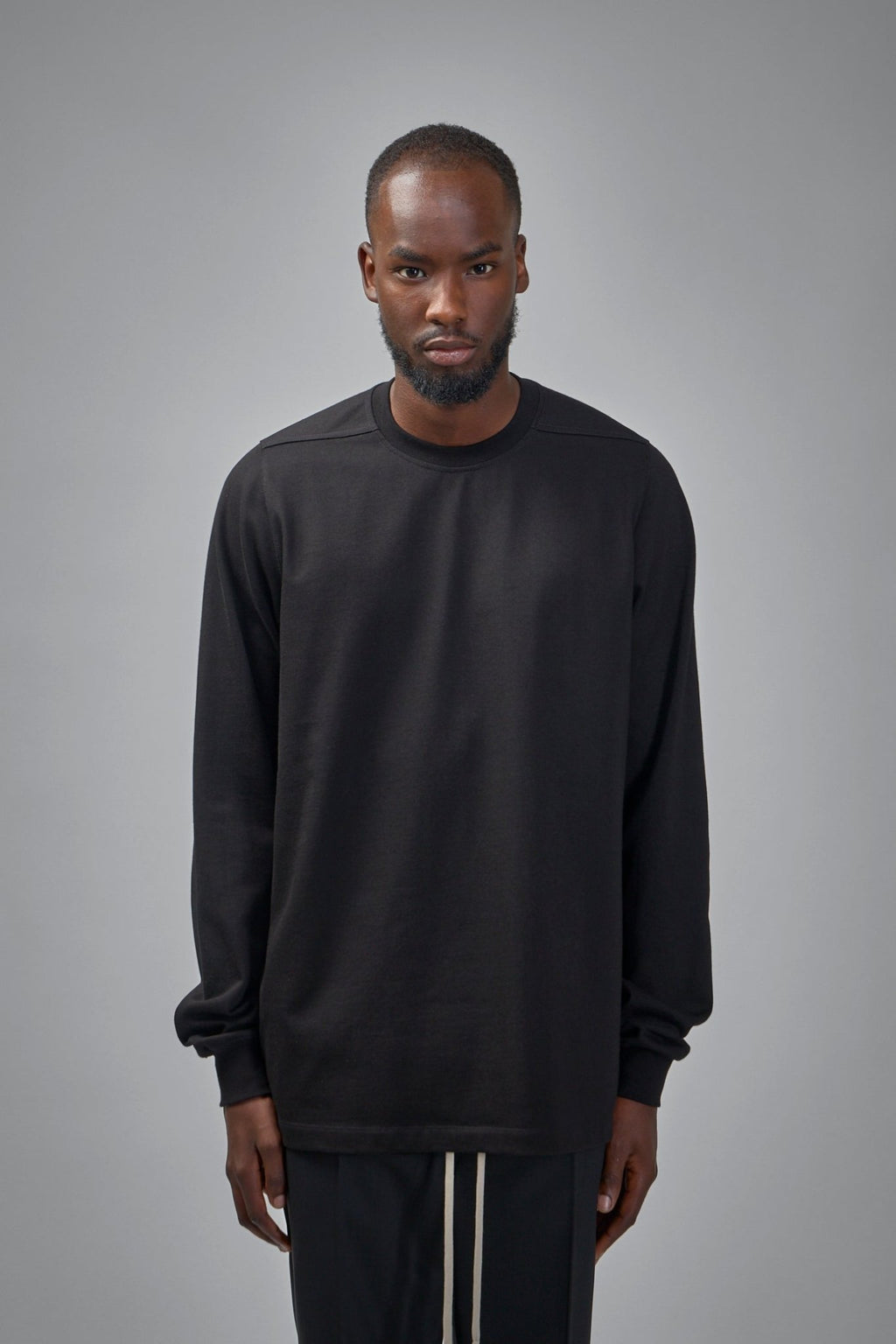 Rick Owens - Short Crewneck LS Tee - LABELS