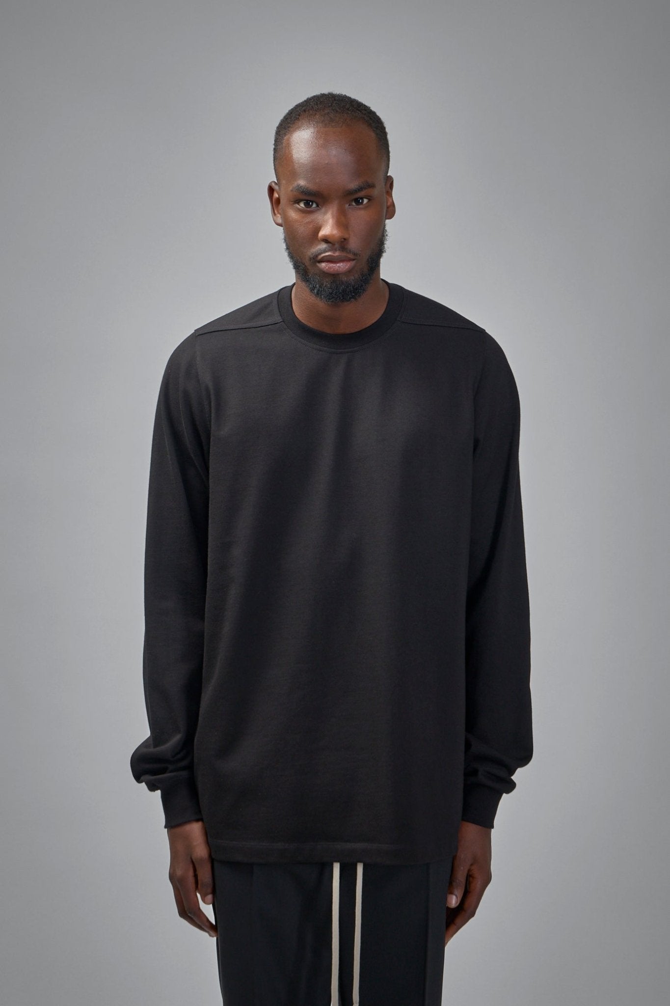 Rick Owens - Short Crewneck LS Tee - LABELS