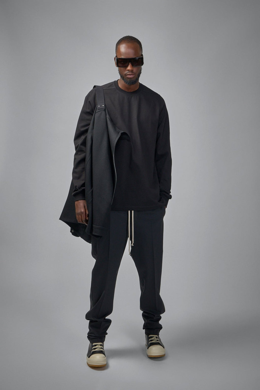 Rick Owens - Short Crewneck LS Tee - LABELS