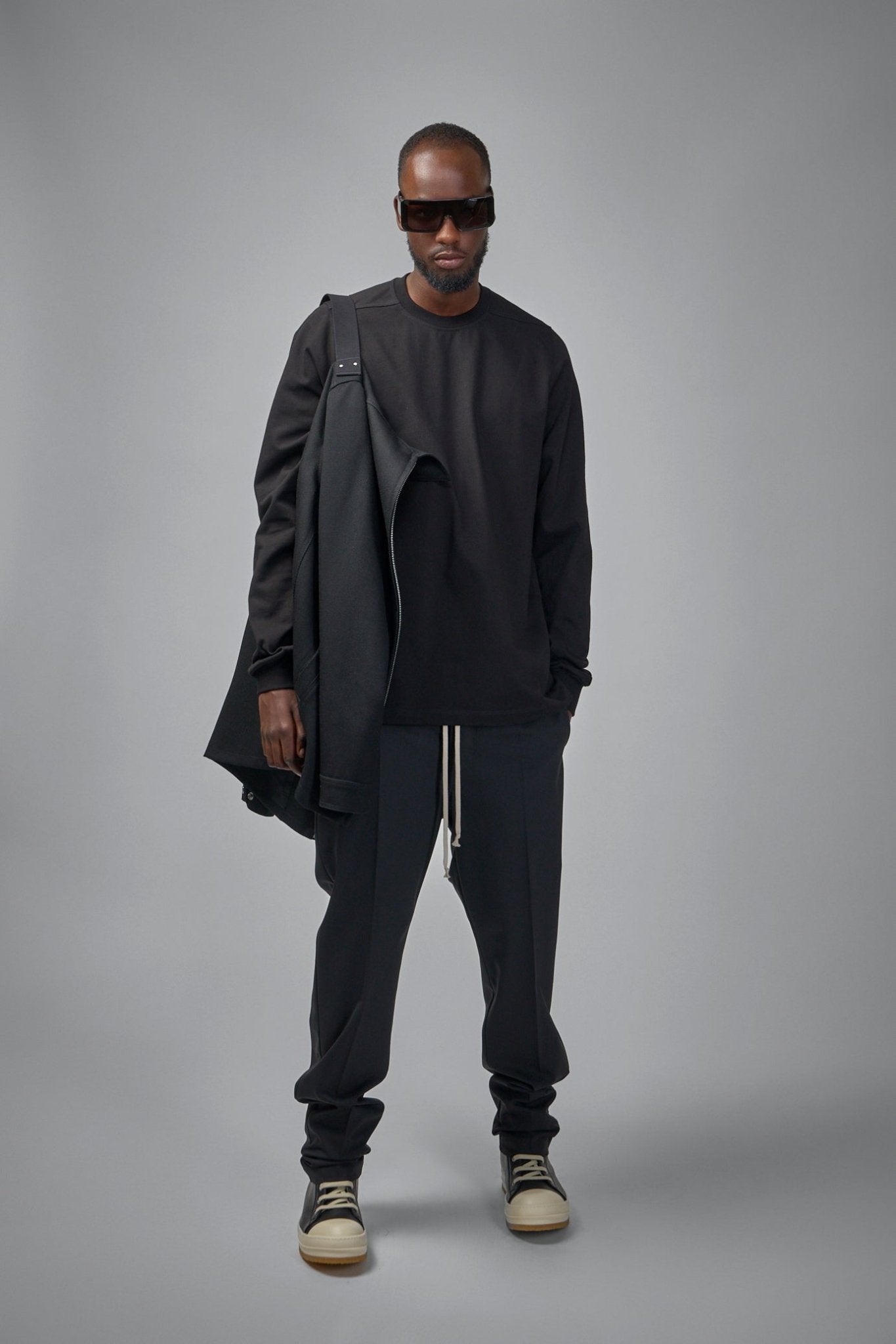 Rick Owens - Short Crewneck LS Tee - LABELS