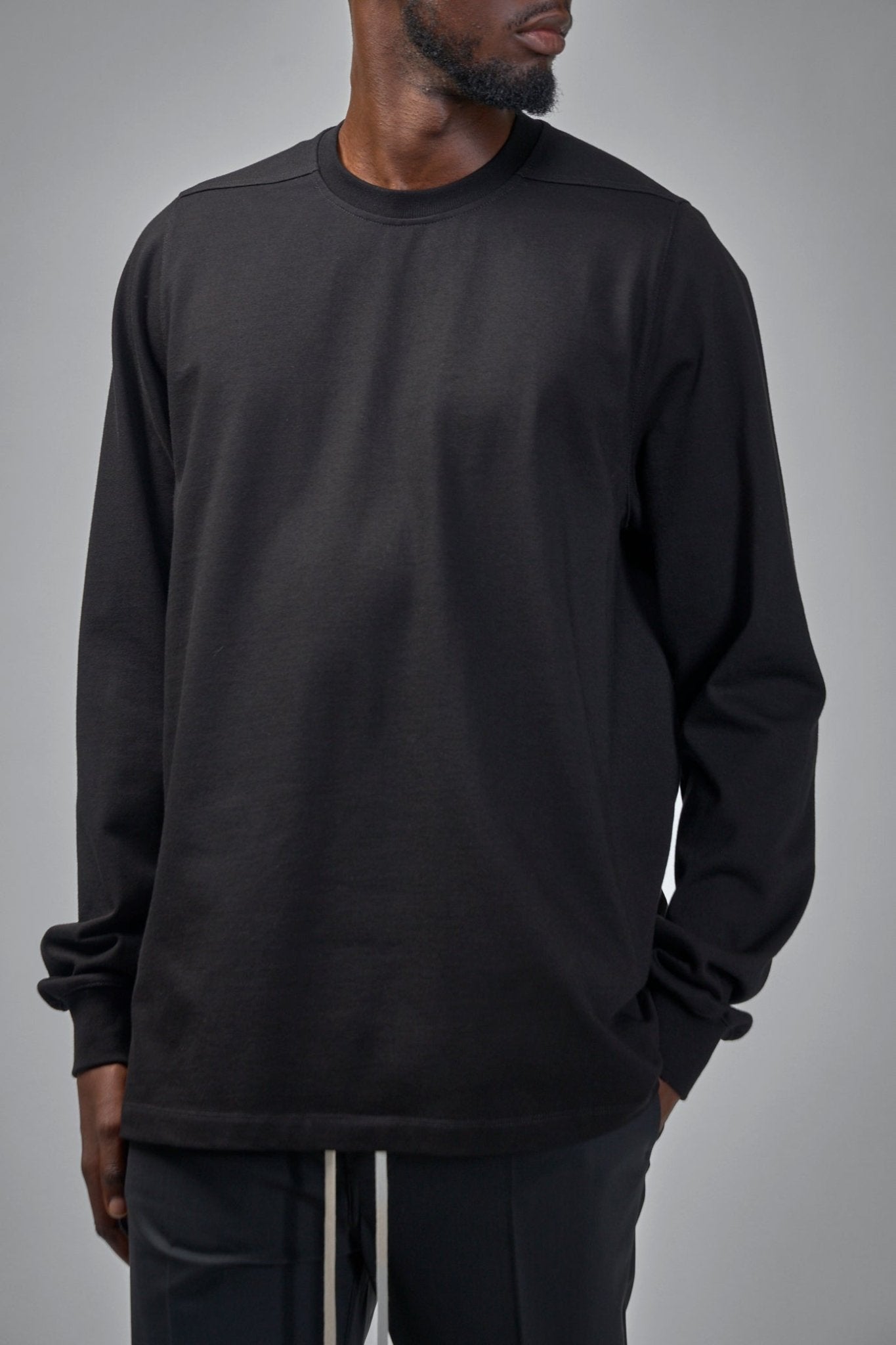 Rick Owens - Short Crewneck LS Tee - LABELS