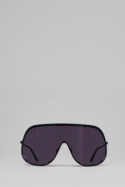 Rick Owens Sunglasses Shield Black Temple Lens – LABELS