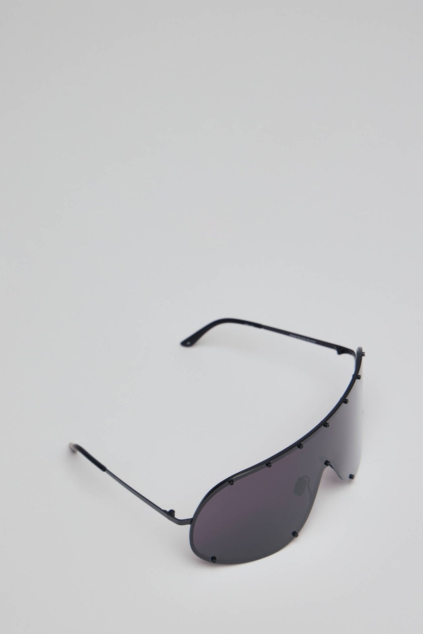 Rick Owens - Sunglasses Shield Blk Temple/blk Lens - LABELS