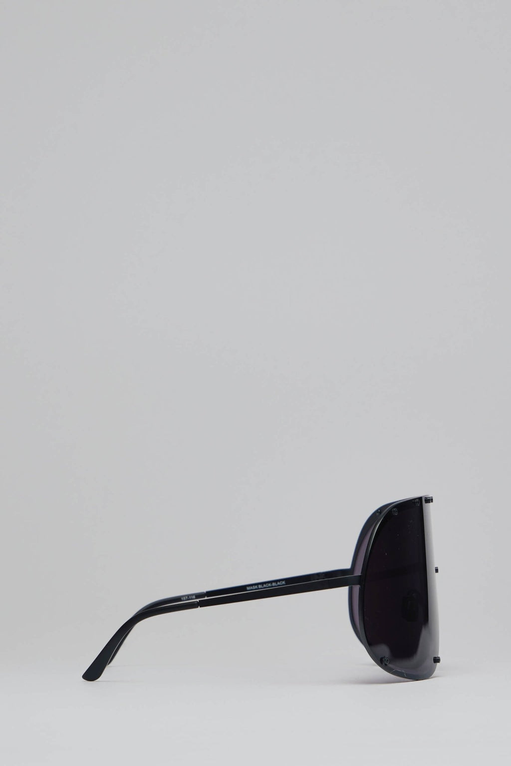 Rick Owens - Sunglasses Shield Blk Temple/blk Lens - LABELS
