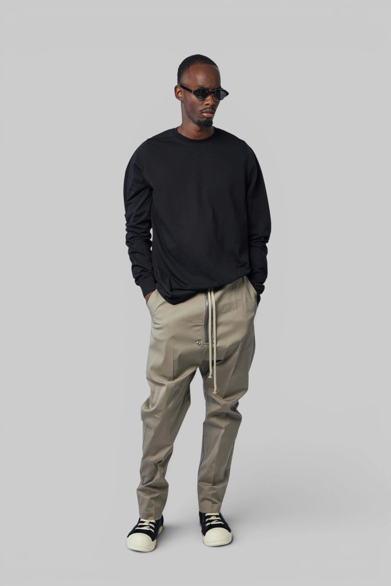 Rick Owens - T-shirt - Short Crewneck LS - LABELS