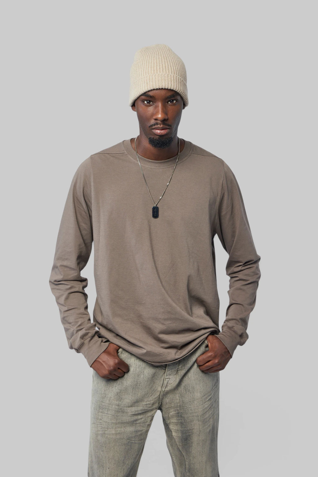 Rick Owens - T-shirt - Short Crewneck Ls - LABELS