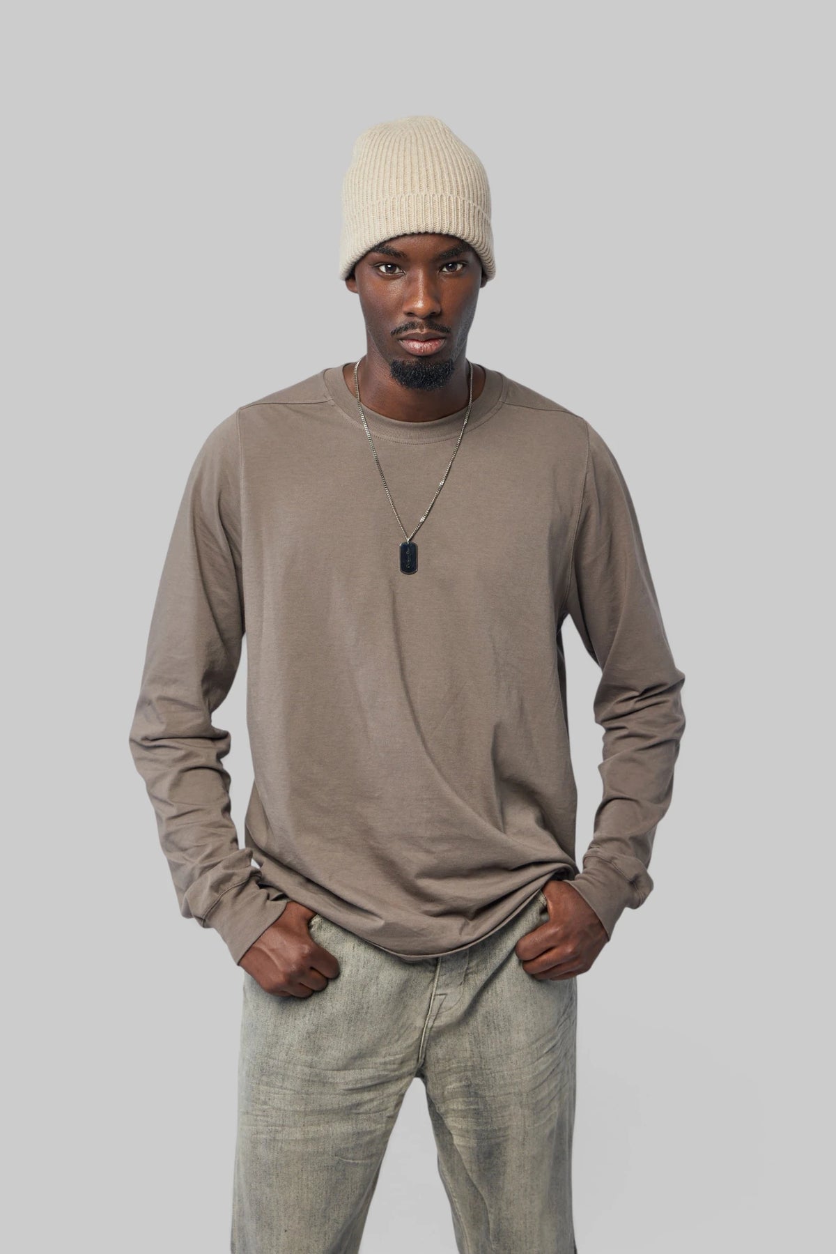 Rick Owens - T-shirt - Short Crewneck Ls - LABELS