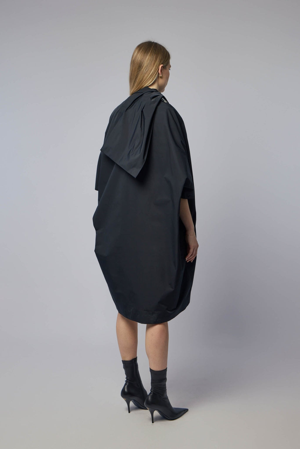 Rick Owens - Woven Coat - Sail Biker Coat Black - LABELS