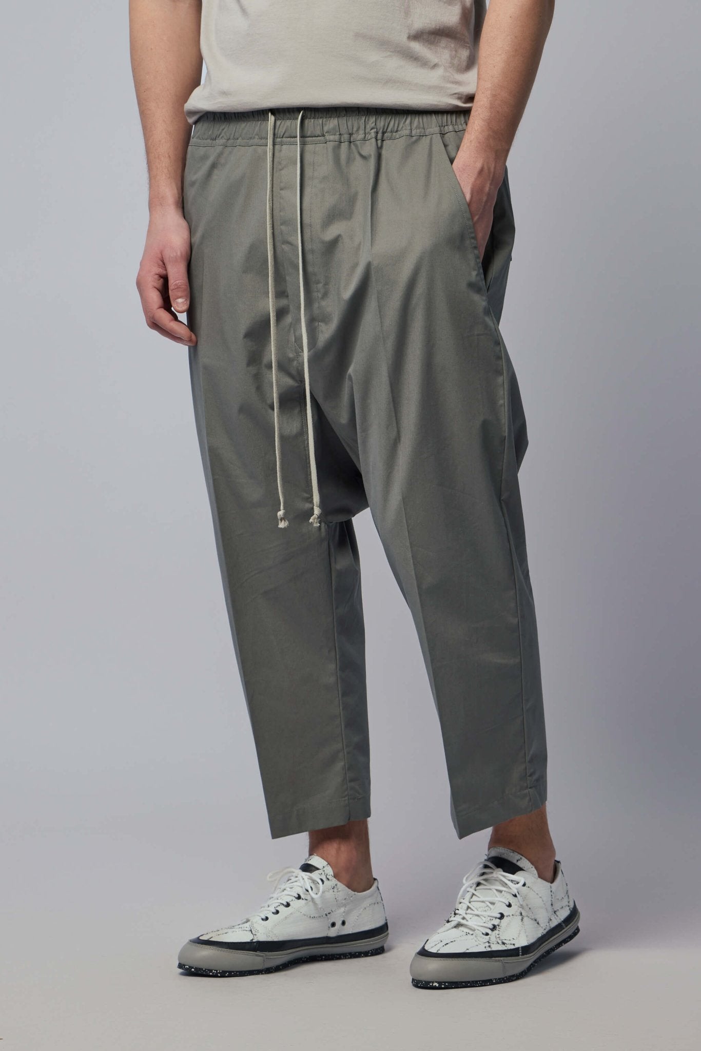 Rick Owens - Woven Pants - Drawstring Cropped - LABELS