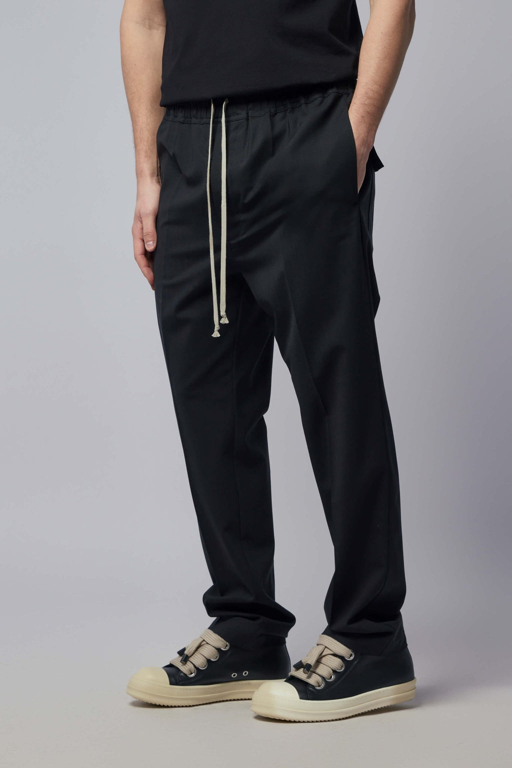 Rick Owens - Woven Pants - Drawstring Slim Long - LABELS