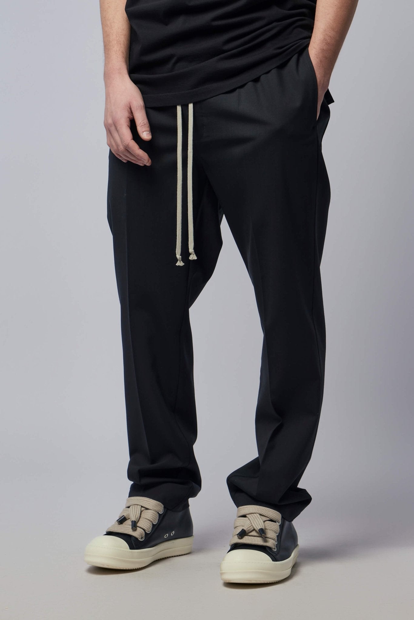 Rick Owens - Woven Pants - Drawstring Slim Long - LABELS