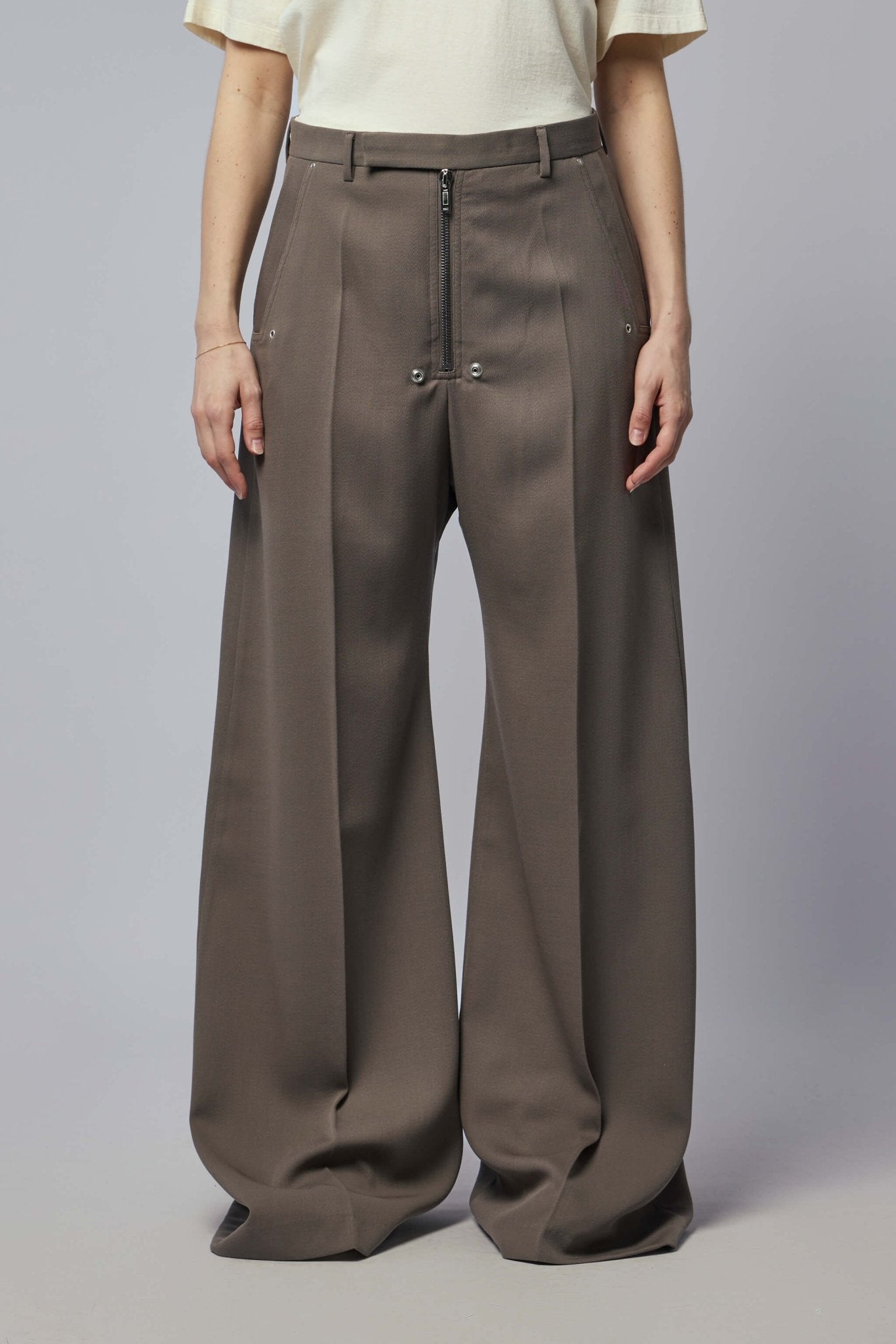 Rick Owens - Woven Pants - Tailored Wide Belas Dust - LABELS