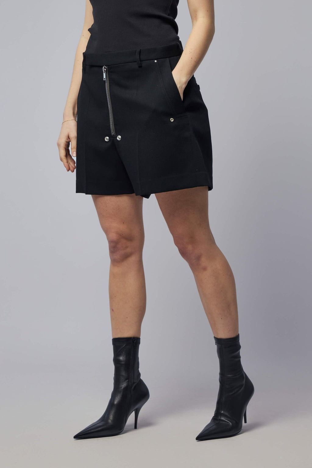 Rick Owens - Woven Shorts - Tailored Shorts Black - LABELS