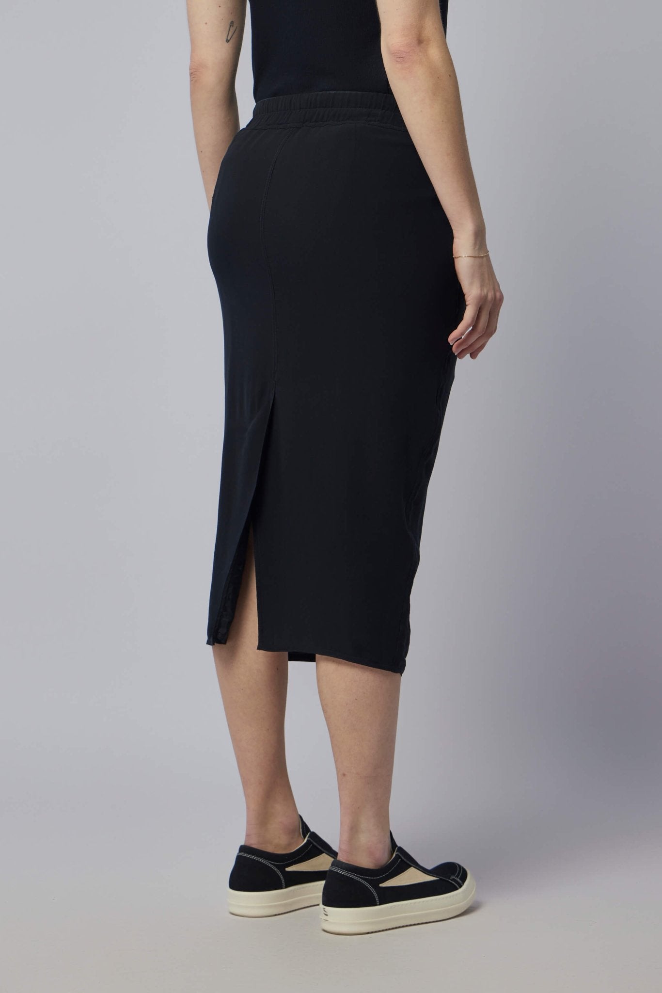 Rick Owens - Woven Skirt - Zipped Short Pillar Black - LABELS