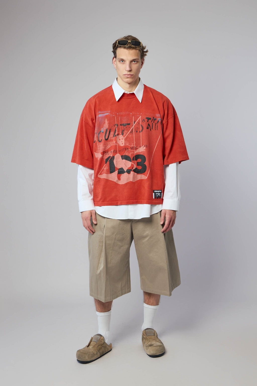 Rivington roi Rebis - Left Out Vintage Tee Red - LABELS