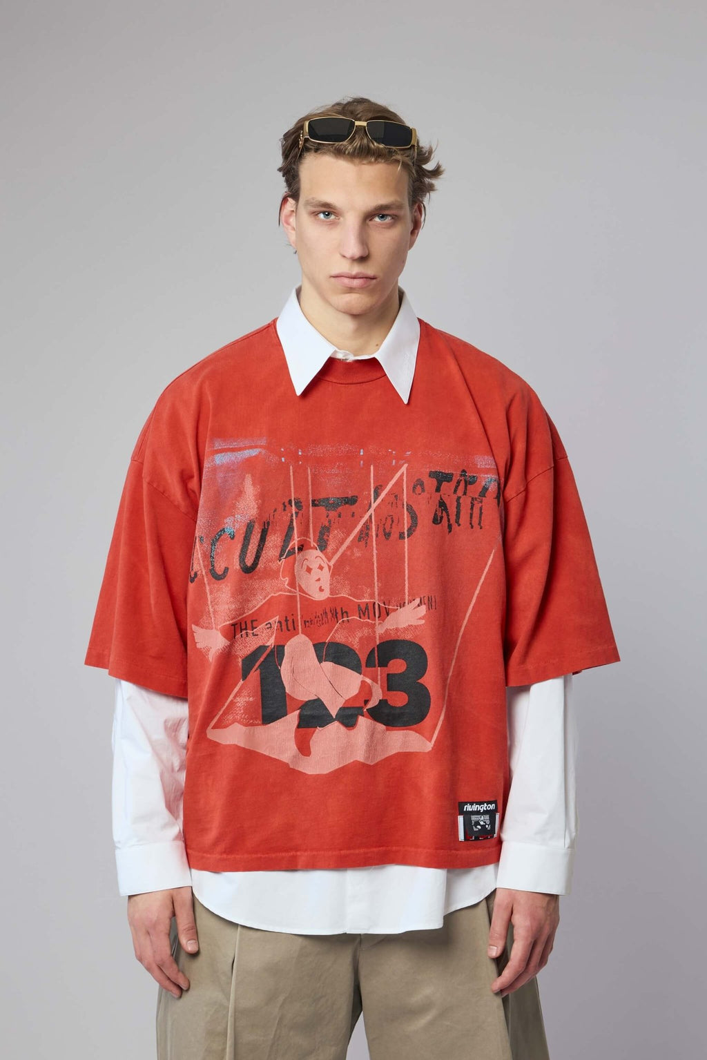 Rivington roi Rebis - Left Out Vintage Tee Red - LABELS