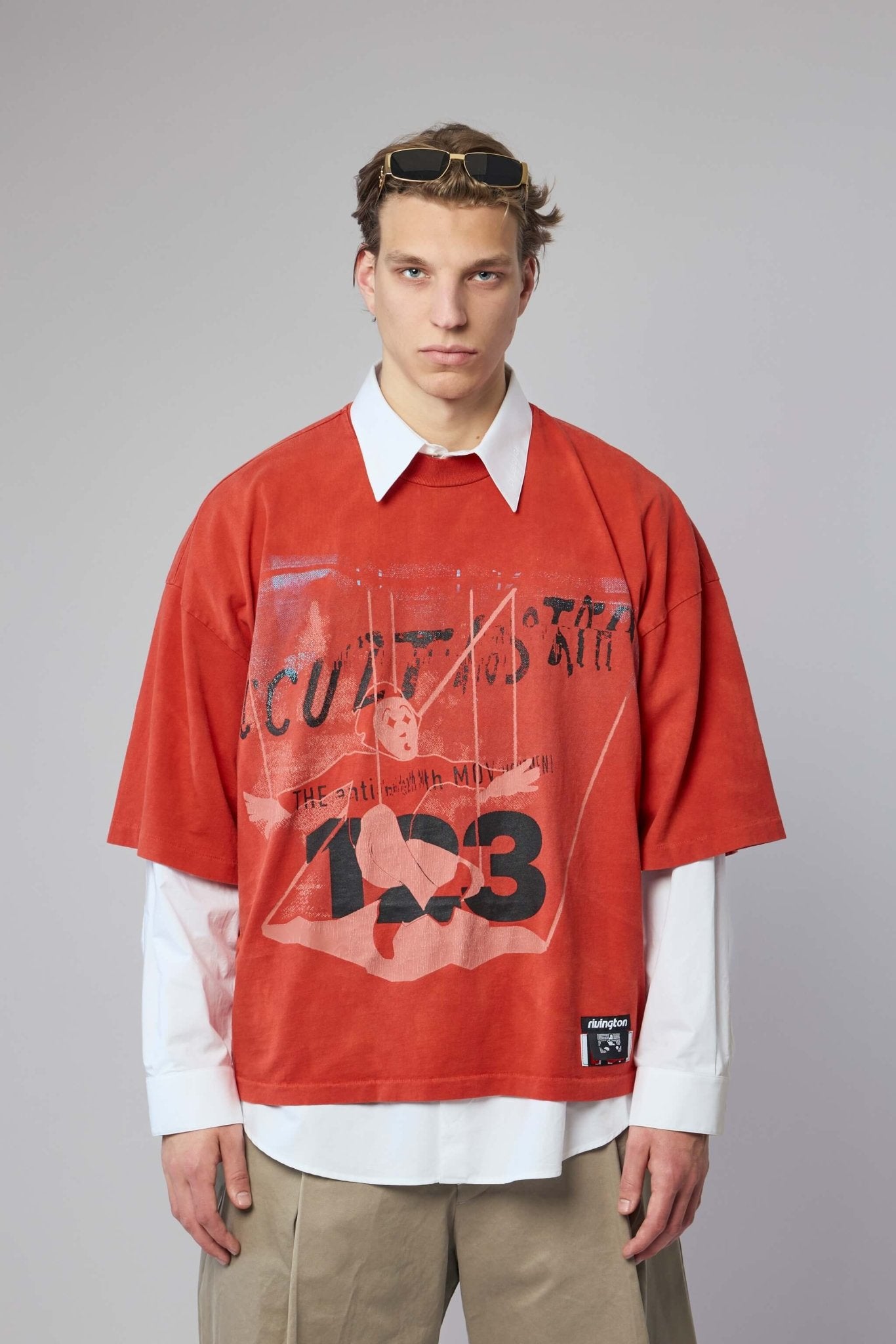 Rivington roi Rebis - Left Out Vintage Tee Red - LABELS