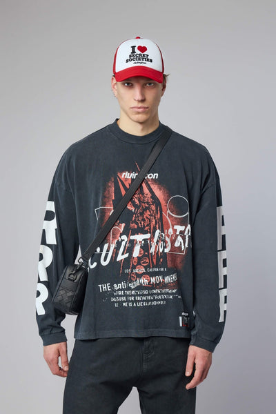 Occultista Vintage LS Tee Vintage Black