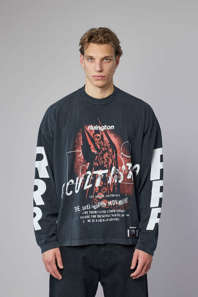 Occultista Vintage LS Tee Vintage Black