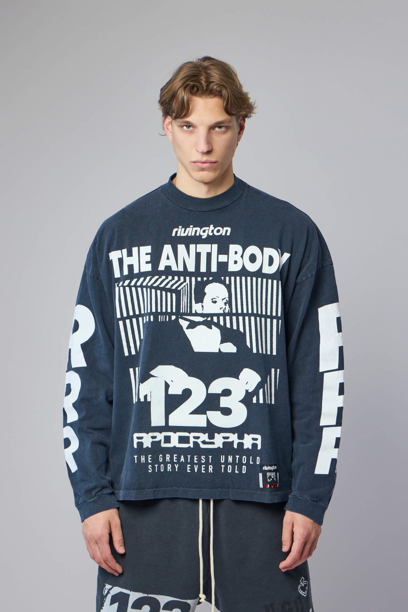 Rivington roi Rebis - The Anti - body Vintage LS Tee Black - LABELS