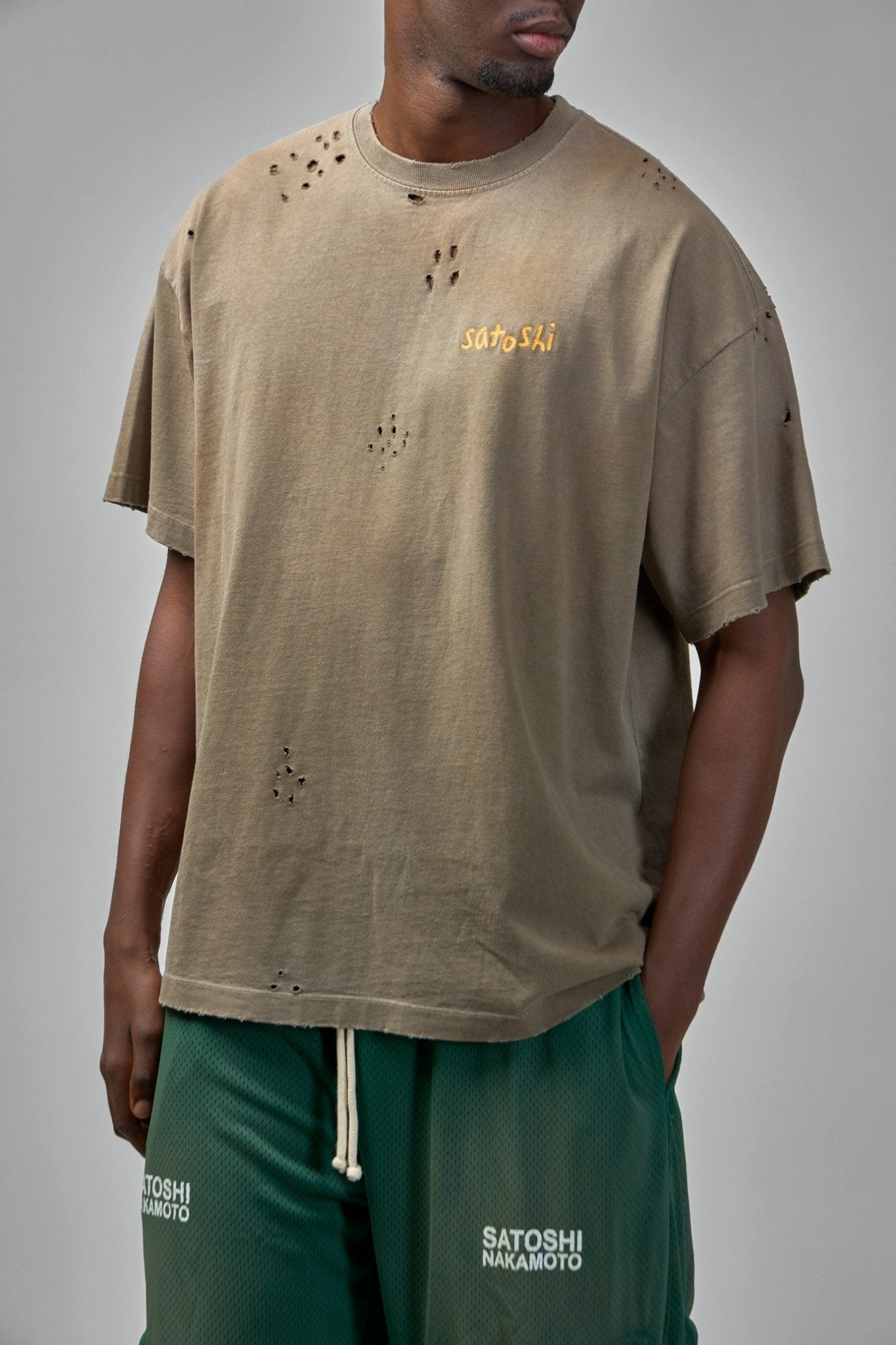 Satoshi Nakamoto - Chain Stitch Tee - LABELS