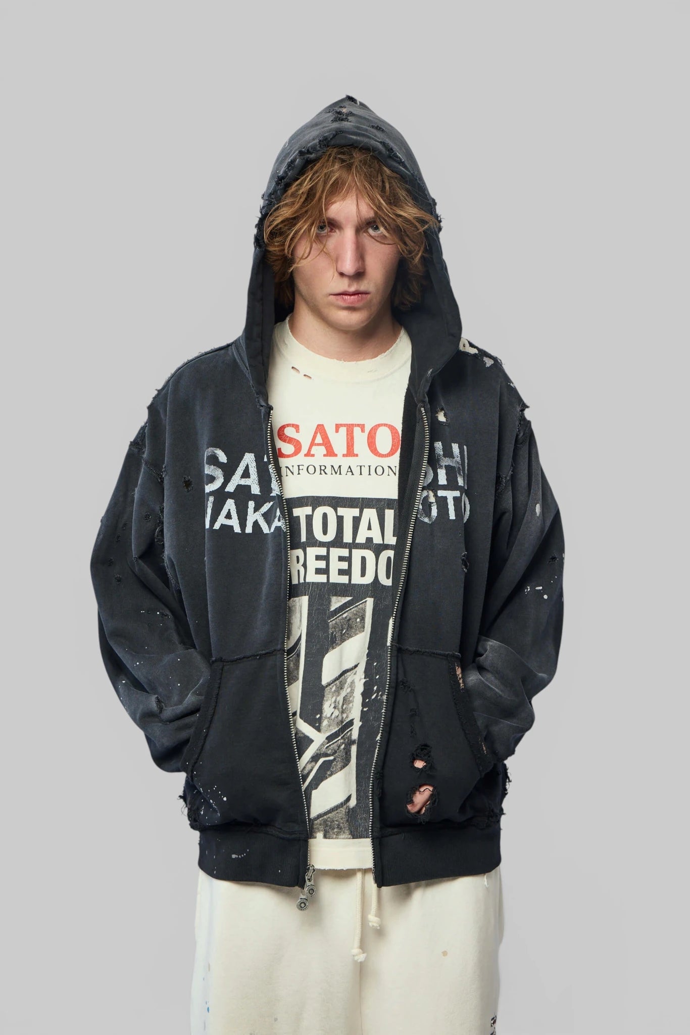 Satoshi Nakamoto - Luke Fleece Hoodie - LABELS